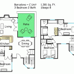 3BR Floor Plan 150x150 ARIZONA Scottsdale Camelback Resort